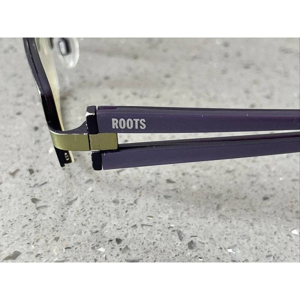 Roots Eyewear PLM CEN 51-18-135 Plum Purple Half Rim Eyeglasses Frames ONLY